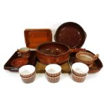 Crown Ming part tea service, a pair of Boots Admiral 3 binoculars, a vintage Box Brownie-style