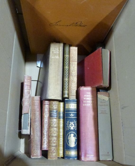 Assorted volumes to include:- Dickens, Charles "Household Words", 3 vols, 1851, quarter leather, - Image 2 of 2