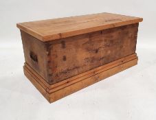 Pine chest with candle box