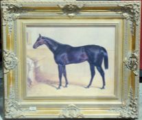 After J F Herring  Colour print  "Sweetmeat", the racehorse Sweetmeat, in a moulded gilt effect