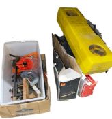 Clarke metalworker bench grinder model CBG6RP, a Black & Decker KS55 circular saw, a Powercraft 1646