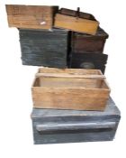 Assorted wooden boxes (9)