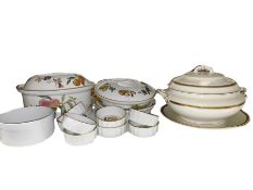 Collection of Royal Worcester 'Evesham' pattern dinnerwares to include serving bowls, lidded