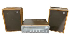 Yamaha NS series CR200 stereo reciever and a pair of Wharfedale speakers (3)