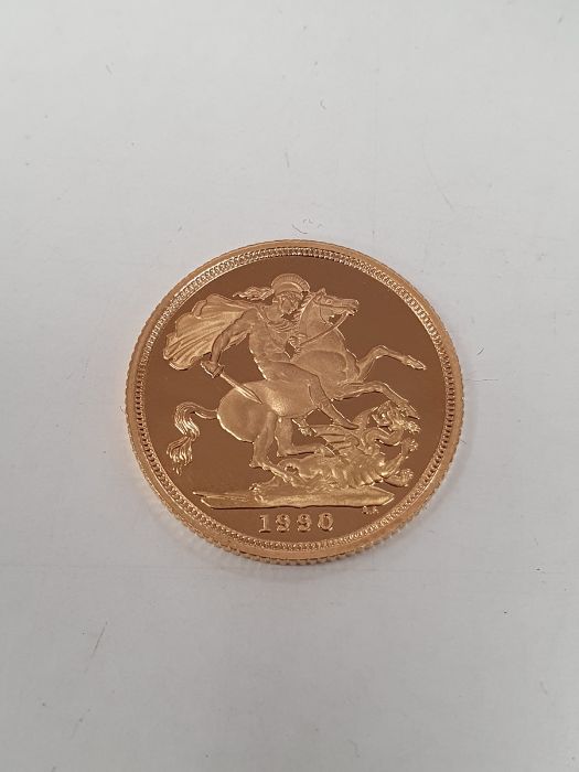 1990 gold proof sovereign in case Condition ReportVery good condition. See photos for relevent - Image 6 of 13