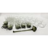 Set of 18 Ravenhead 'Vista' glass tumblers, a set of five Ravenhead 'Vista' whisky glasses and