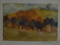 Lindsay Bartholomew (20th century) Watercolour  Hare hill, signed and dated 60'68 lower right, bears