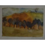 Lindsay Bartholomew (20th century) Watercolour  Hare hill, signed and dated 60'68 lower right, bears