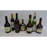 Seven bottles of assorted wines and spirits including Carvalho, Ribeiro and Ferreira Portuguese