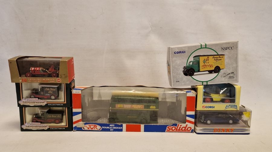 Collection of Solido, Corgi and Dinky Boxed diecast models to include Solido AEC Double Decker RT,