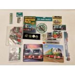 Collection of Eddie Stobart collectables mainly stationary to include Parker pens, pens, pins,