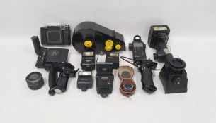 Large quantity of collectables to include camera equipment, hobby drill kit, binoculars, lenses, etc