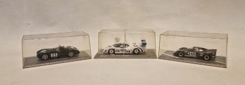 Three cased Bizarre model diecast 1/43 scale cars to include Rondeau M482 LM1983, BZ208 Frazer