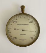 Negretti & Zambra (London) forecasting aneroid barometer, the silvered dial numbered 10941,