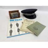 Wiltshire police soft-peaked cap by Christys London, a 1957 police long service concert programme
