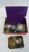 Quantity of coins to include 50p, pennies, crowns commemorating the marriage of Prince Charles and