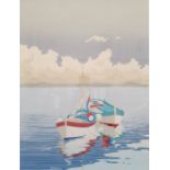After Andras Kaldur (20th century)  Limited edition print  "Blue Sea 2", signed, titled and numbered