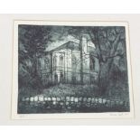 Fiona Lief  Artist's proof "Edgbaston Hall", signed and dated '01, 28cm x 32cm
