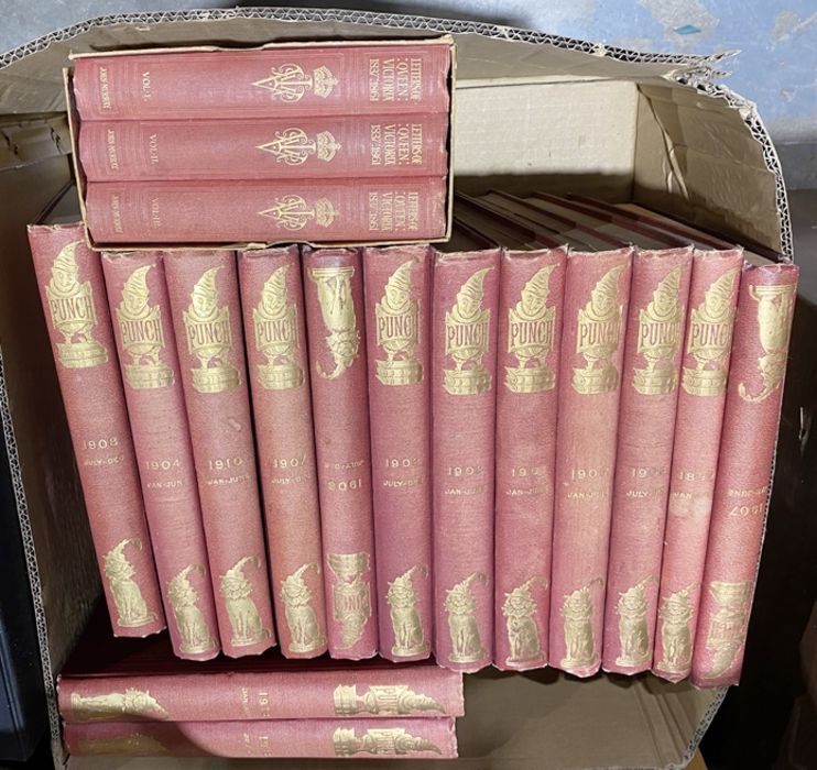 14 volumes of 'Punch' form 1899 onwards (non consecutive volumes) and 3 volumes of the letters of
