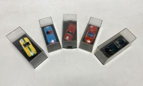 Five 1/43 scale diecast model cars to include Art Model, Pego, Jolly Models and Gamma Models (5)