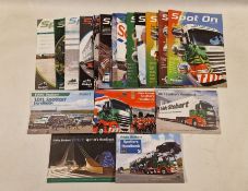 Large collection of 'Spot On' the Stobart members club official magazine and the Eddie Stobart