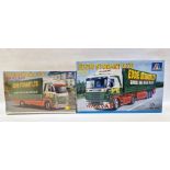 Two boxed Italeri Eddie Stobart 1:24 scale Model Kits to include No 708 Eddie Stobart LTD Truck &