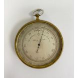 French brass cased holosteric compensated barometer produced by Pertuis, Hulot, Bourgeois &