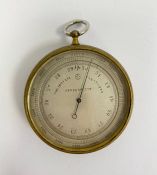 French brass cased holosteric compensated barometer produced by Pertuis, Hulot, Bourgeois &