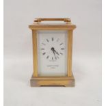 Modern five-glass carriage clock by Mappin and Webb, London, plate verso "1994 Presented to ..."