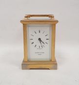 Modern five-glass carriage clock by Mappin and Webb, London, plate verso "1994 Presented to ..."