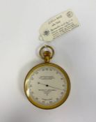 Whiteside-Cooks brass-cased sea level aneroid barometer by Negretti & Zambra (London), the dial no.