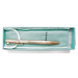 Tiffany & Co silver-cased ballpoint pen stamped 1837 to the clip, boxed