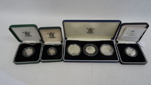 Silver proof coins to include three-coin silver proof collection commemorating the 50th
