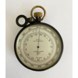 Early to mid 20th century Negretti and Zambra (London) surveying aneroid barometer, with silvered