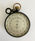 Early to mid 20th century Negretti and Zambra (London) surveying aneroid barometer, with silvered