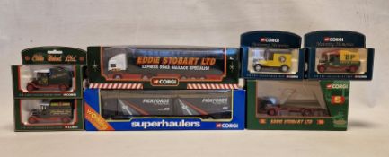Small Collection of boxed Corgi diecast models to include, 23203 Eddie Stobart Bedford TK 4 Wheel
