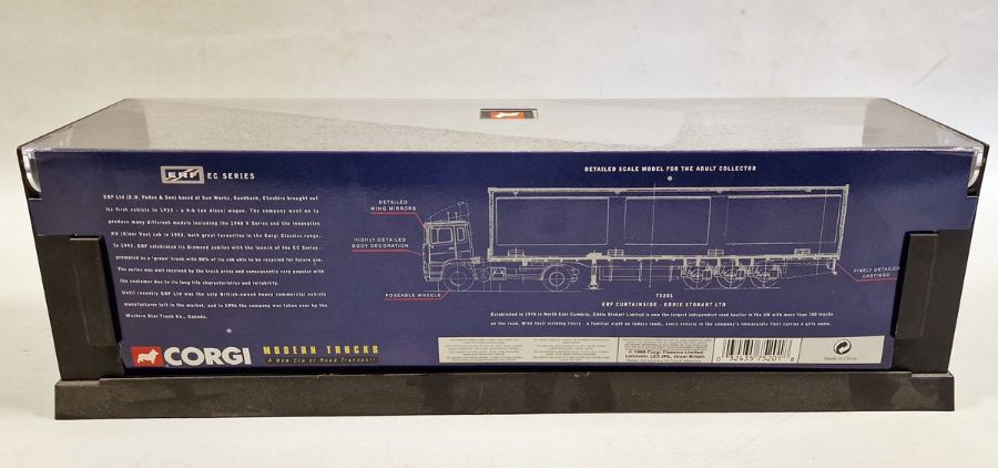 Two cased Corgi Classics Modern Trucks to include 75201 ERF Curtainside - Eddie Stobart LTD and - Image 4 of 4