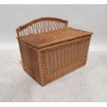 Rectangular wicker basket, 49cm x 64cm x 36cm