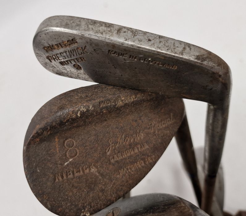 Small quantity of vintage golf clubs to include a J Morris Special 8 iron, a Jazz Lillywhite 8 - Image 7 of 8