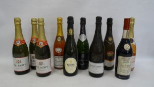Assorted sparkling wines including Jacob's Creek Chardonnay Pinot Noir, Maschio Prosecco etc. and