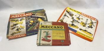 Subbuteo Table Soccer International Edition together with two boxed Meccano sets to include