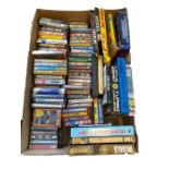 Large collection of Commodore 64 games to include 'Star Wars', 'Beach-Head', 'Football Manager', '