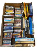Large collection of Commodore 64 games to include 'Star Wars', 'Beach-Head', 'Football Manager', '