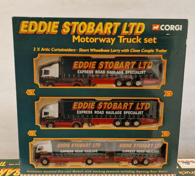 Three boxed Corgi diecast model Eddie Stobart Truck sets to include 60023 Truck set & Playmat - Image 4 of 4