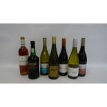 Six bottles of red, white and rose wines including La Grande Olivette Chenin Blanc and Malbec and