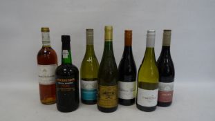 Six bottles of red, white and rose wines including La Grande Olivette Chenin Blanc and Malbec and