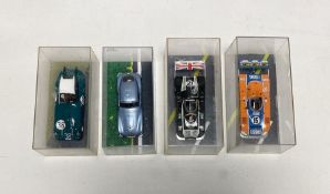 Four Bizarre diecast model cars to include Bristol 450 LM 1953, BZ117 Fiat 8V First Series 1953
