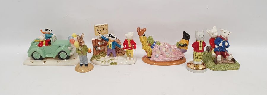 Collection of Royal Doulton, Wade and Bunnykins character figures comprising a Royal Doulton 'No