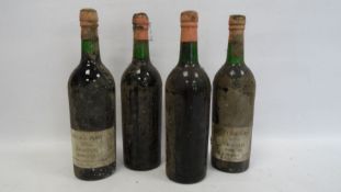 Three bottles of Graham 1970 vintage port and a bottle of Berry Bros and Rudd port (unlabelled) (4)