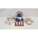 Boxed set of Royal Crown Derby demitasses, a Derby 'Posies' pattern part coffee service printed with